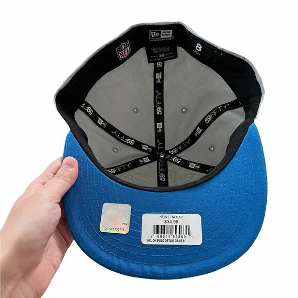 New Era NFL Detroit Lions On Field 5950 Hat 8 - Picture 4 of 4